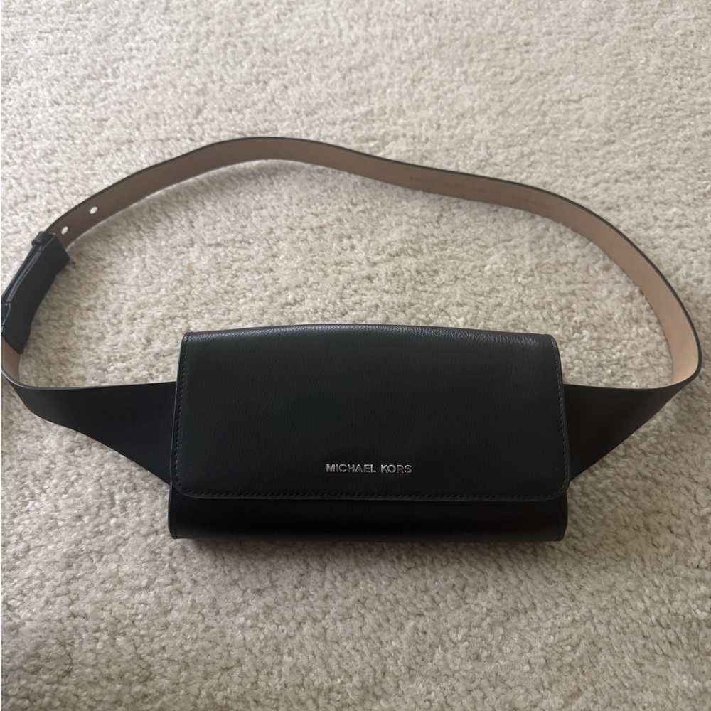 Michael Kors Brown Leather Belt